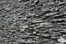 Декоративный камень Тонкослойный сланец Черный меланж