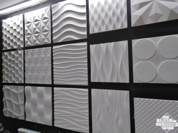 Выставочный зал 3D стеновых гипсовых панелей
